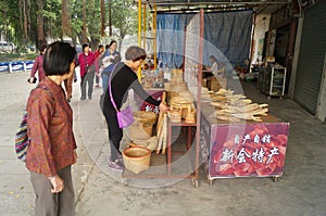 Jiangmen Xinhui, China: street vendors