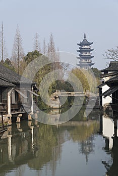 Jiangnan Water Village Scenery
