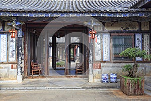 Zhu family garden, old traditional chinese house in Jianshui china photo