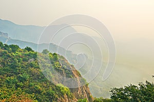 The Jiaoshan mountains sunrise