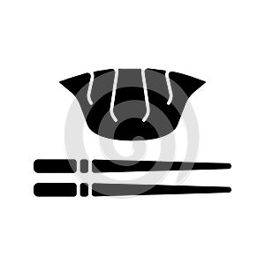 Jiaozi black glyph icon