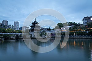 Jiaxiu Pavilion view, Guiyang, China photo