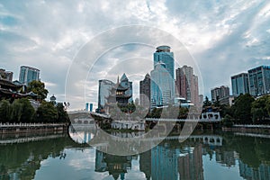 Jiaxiu Pavilion view, Guiyang, China photo