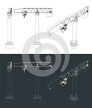 Jib crane blueprints