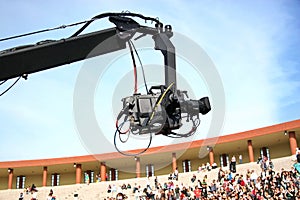 JIB crane camera