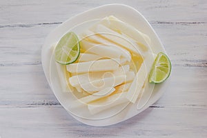 Jicama fruit, turnip mexican food in mexico jicamas lemon vegetable