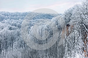 Jiesia valley in winter