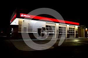 Jiffy Lube building @ Night