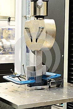 Jig fixture with C Clamp on testing process photo