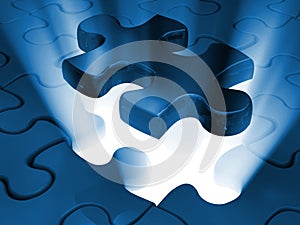 Jigsaw piece of puzzle