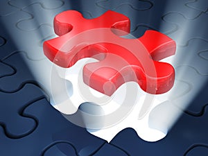 Jigsaw piece of puzzle