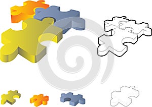 Jigsaw puzzle: 3d icon