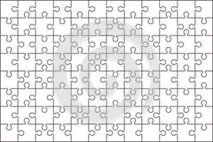 96 Jigsaw puzzle blank template : 3:2 ratio photo