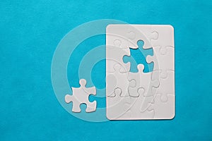 Jigsaw Puzzle with missing piece