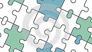 Jigsaw Puzzle Pattern: Interconnected Pieces and Problem Solving, vector design Generative AI