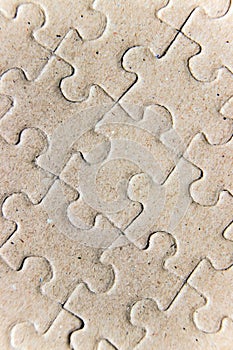 Jigsaw puzzle peices close up texture pattern