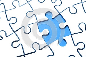 Jigsaw puzzle piece missing