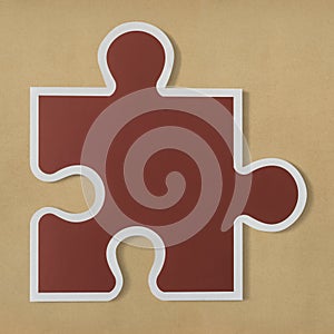 Jigsaw puzzle piece strategy icon