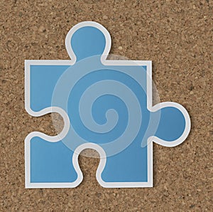 Jigsaw puzzle piece strategy icon