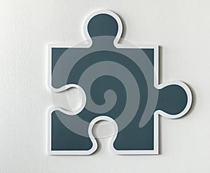 Jigsaw puzzle piece strategy icon symbol