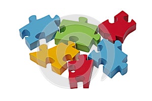 Jigsaw puzzle pieces