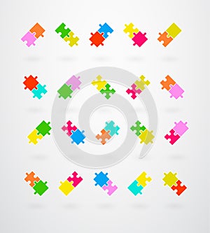 Jigsaw Puzzle Pieces Vector