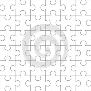 Jigsaw puzzle seamless pattern.