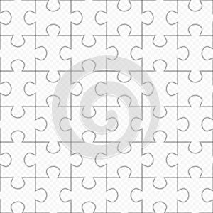 Jigsaw puzzle seamless pattern.