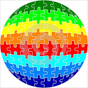 Jigsaw Puzzle Sphere