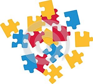 Jigsaw puzzle vector