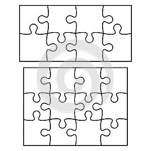 Jigsaw puzzle vector