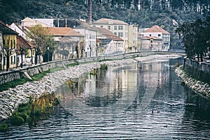 Jihlava river, Trebic, Czech, analog filter