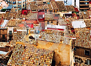 Jijona (Xixona) rooftops. Spain