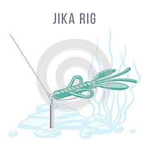 Jika rig fishing tackle setup.