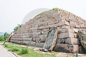 Mausoleum of King Jangsu (Tomb of the General) in Ji'an, Jilin, China. It is part of UNESCO World Heritage Site.