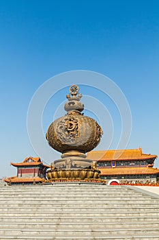 Jilin wanshou temple incense burner