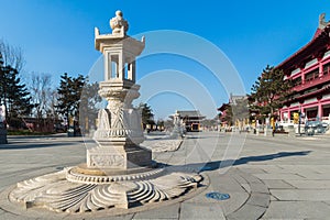 Jilin wanshou temple stone lantern