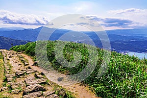 Jilong mountain path in Jiufen