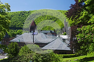 Jim thorpe Pennsylvania buildings and landscape