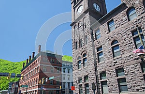 Jim thorpe Pennsylvania buildings and landscape