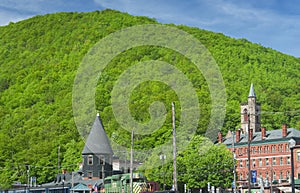 Jim thorpe Pennsylvania town and landscape