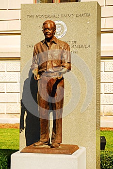 Jimmy Carter statue at the Georgia State Captiol photo