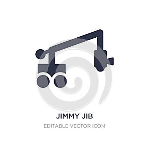 jimmy jib icon on white background. Simple element illustration from Cinema concept