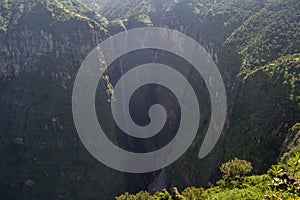 Jin Bahir Falls, Hiking in the Simien Mountains, Ethiopia