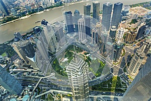 Jin Mao Tower Skyscraper Huangpu River Liujiashui Shanghai China