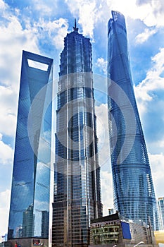 Jin Mao Tower Skyscraper Liujiashui Shanghai China