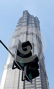 Jin Mao Tower Skyscraper in Shanghai