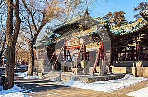 Jinci Memorial Temple(museum) scene. Duiyue archway