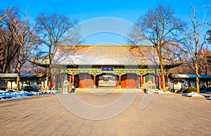 Jinci Memorial Temple(museum) scene. The main gate of Jinci Memorial Temple(museum).
