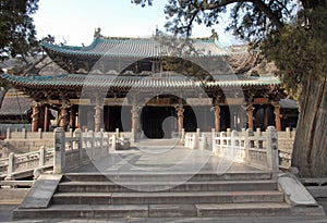 Shengmu Hall at Jinci Temple near Taiyuan, Shanxi, China.